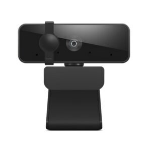 Lenovo FHD USB Webcam with Full Stereo Dual Built-in Mics | FHD 1080P 2.1 Megapixel Digital CMOS Camera |Wide 95 Lens| 360 Rotation | Flexible Mount (4XC1B34802), Black