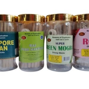 4 Flavours Dhoop Sticks . [ Singapore Loban, Pure Kasturi , Green Mogra , Super Rose] PACK OF 2