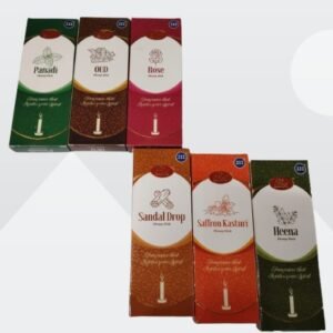 6 Super Premium Dhoop Sticks . [ Panadi , Oud, Rose, Sandal Drop , Saffron Kasturi , Heena] pack of 2