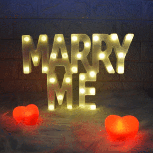 Marry Me Marquee Letter Lights - Alphabet | 10" / 25cm Height
