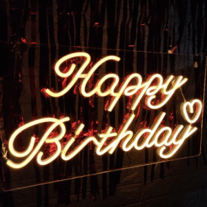 Happy Birthday Neon Sign Light | USB Operated