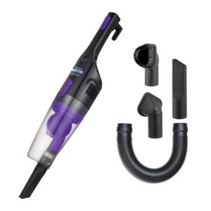 KENT Duster Vacuum Cleaner 600 W with HEPA Filter and Cyclone 5 Technology | Bagless Design | High Suction Power >16 Kpa | Ideal for Curtain,Carpet,Sofa and Car | Purple & Black