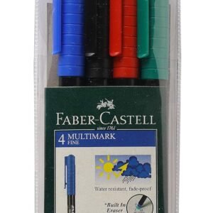 Faber-Castell Multi-Marker - Pack of 4 (Assorted) THIN / THICK