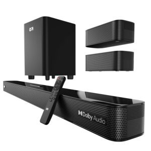GOBOULT Newly Launched X625 5.1ch Dolby Digital 625W Bluetooth Soundbar with Down-Firing Subwoofer Surround Sound Home Theatre, Dedicated DSP, USB/HDMI/AUX & Optical Fiber Connectivity Speaker for TV
