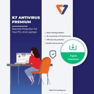 K7 Security K7 Antivirus Premium- 1 User 1 Year /2 User 1 Year / 5 User 1 Year / 10 User 1 Year (Email Delivery In 2 Hours, No Cd)