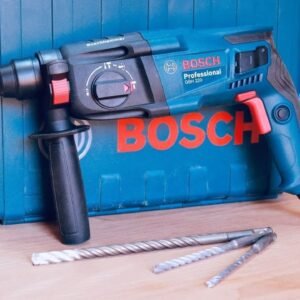 BOSCH GBH 220 Corded Electric Rotary Hammer with SDS Plus, 720 W, 2 J, 2.3 Kg, 3 Modes, For Concrete, Metal & Wood + Carrying case, , 1 Year Warranty from BOSCH, Blue