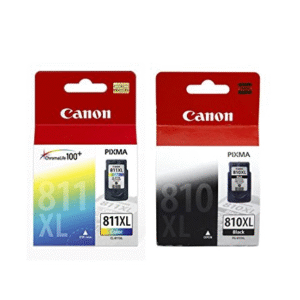 Canon 810XL Black & 811XL Tri Color (PG-810XL & CL-811XL) PIXMA Ink Cartridge SET