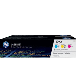 HP 126A 3-pack Cyan/Magenta/Yellow Original LaserJet Toner Cartridges CF341A
