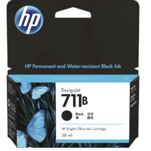HP 711B 38-ml Black DesignJet Ink Cartridge 3WX00A