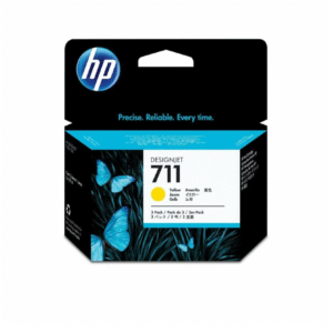 HP 711 3-pack 29-ml Yellow DesignJet Ink Cartridges CZ136A