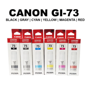 Canon PIXMA GI-73 BK/C/Y/M/R/GY (Pigment BK/C/Y/M/R/GY) Ink Bottle Set