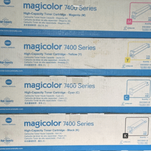 Konica Minolta MagiColor 7400 Series Black/Cyan/Yellow/Magenta Toner Cartridge Set