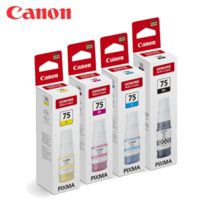 Canon PIXMA GI-75 BK/C/M/Y (Black / Cyan / Magenta / Yellow) Ink Bottle Set
