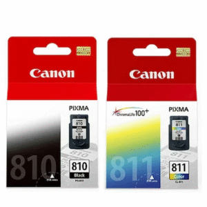 Canon 810 Black & 811 Tri Color (PG-810 & CL-811) PIXMA Ink Cartridge SET