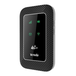 Tenda 4G180 3G/4G Mobile Hotspot, 4G LTE 150Mbps MiFi Device, 4G Router, single_band, Support USB Interface Charging | 2100 mAh Battery (Black)