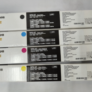 Canon NPG 67 Black/Cyan/Magenta/Yellow Toner Cartridge Set