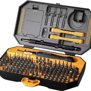INICIO 145 in 1 Multi Purpose Precision Screwdriver Set [116 CR-V Bits, 12 CR-V Sockets, 4 S2 Bits] Portable Tool Kit For Home Use Repair & Maintenance of Electronics Smartphones iPhone MacBook Laptop