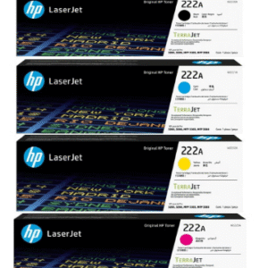 HP W2220A,W2221A,W2222A,W2223A Original Black/Cyan/Yellow/Magenta Toner Cartridge Set, HP 222A Set