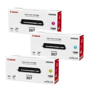 Canon 307 Original Black/Cyan/Yellow/Magenta Toner Cartridge Set