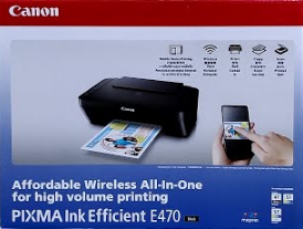 Canon PIXMA E470 Affordable All-In-One Printer With Wi-Fi Printer