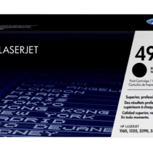 HP 49A Black Original LaserJet Toner Cartridge, HP Q5949A