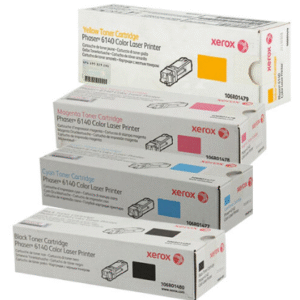 Xerox Phaser 6140 Original Black/Cyan/Yellow/Magenta Toner Cartridge Set