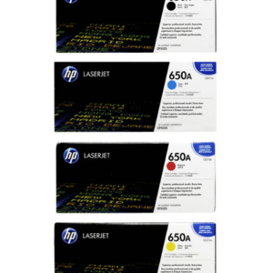 HP 650A Set, HP CE270A,CE271A,CE272A,CE273A Original Black/Cyan/Yellow/Magenta Toner Cartridge Set