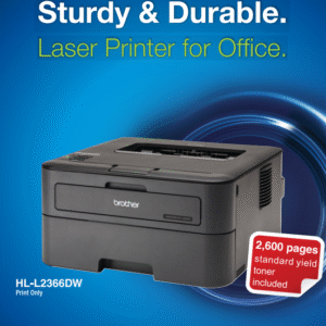 brother HL-L2366DW High-Speed Mono Laser Printer with Automatic 2-sided Printing and Wireless Capability Printer