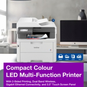 brother MFC-L3760CDW Multifunction Colour Laser LCD Duplex WIFI ADF Printer With Gigabit Ethernet Connectivity, Ideal For Office & Workgroups