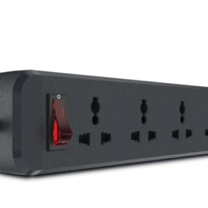 Anchor 4 Sockets 1 Switch 1.5 meter Cord Length Black Spike Guard