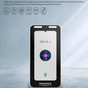 Mantra MBAS50 Face Recognition Biometric Device – Aadhaar Enabled Attendance Solution